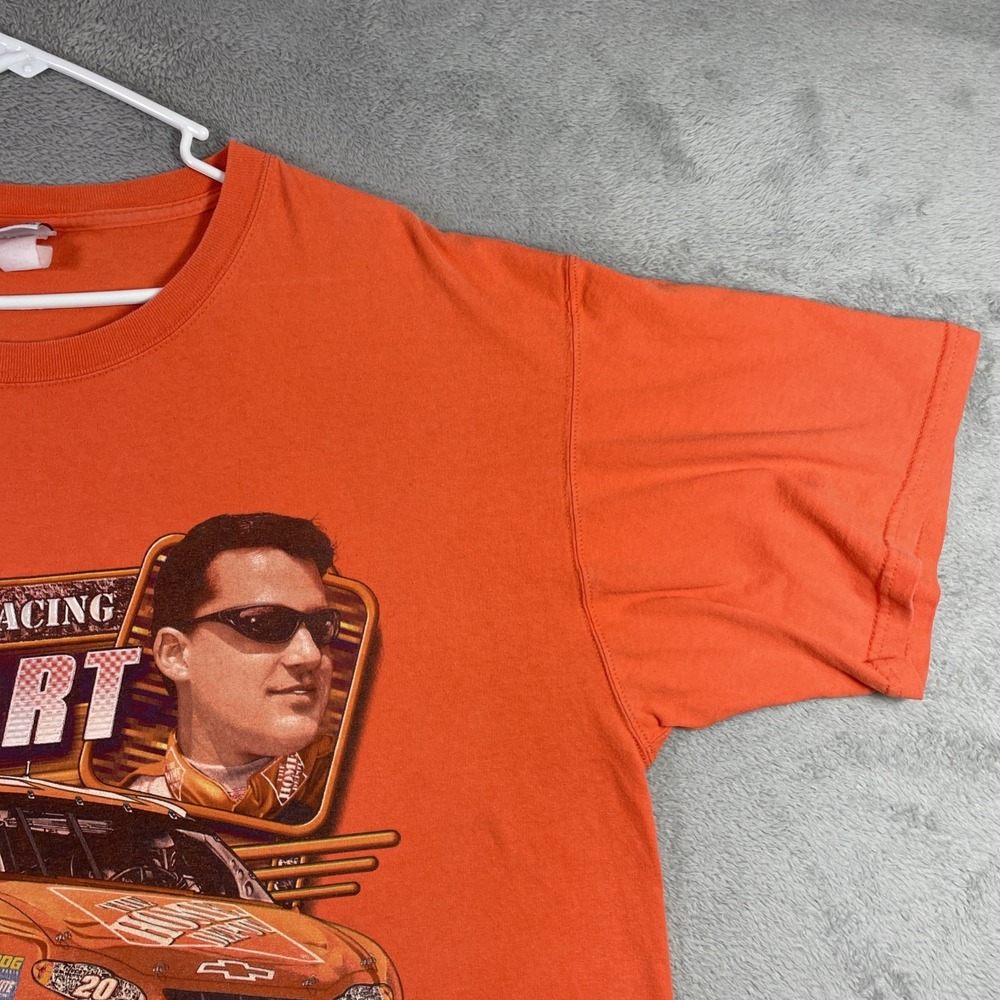Chase Authentics NASCAR Tony Stewart Shirt Men XL Orange Racing Graphic Tee READ - Picture 7 of 16